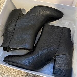 Steve Madden Julianne Bootie in Black Croc